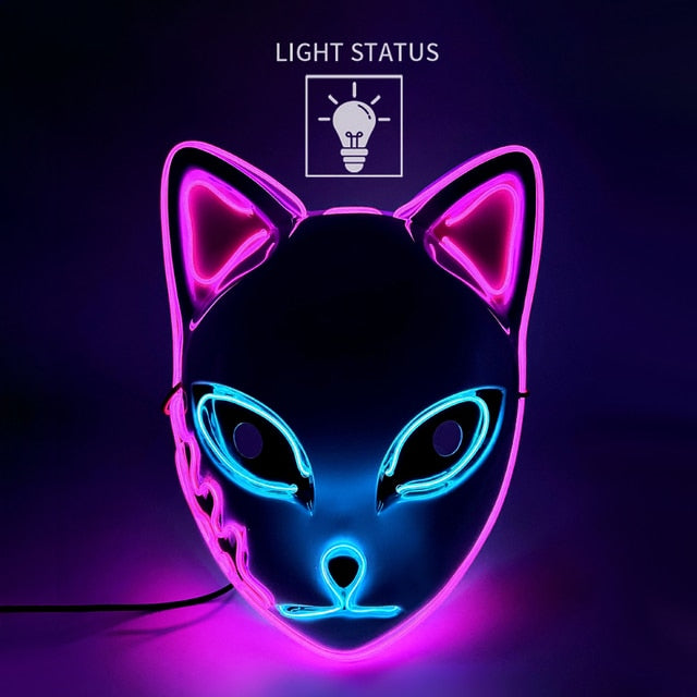 LED Glowing Cat Mask